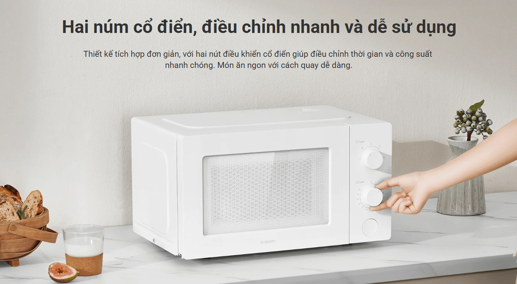 Lò vi sóng Xiaomi 20L Microwave Oven MWB010-2A - Chính hãng 5 Lo vi song Xiaomi 20L Microwave Oven MWB010 2A bigmivn 1