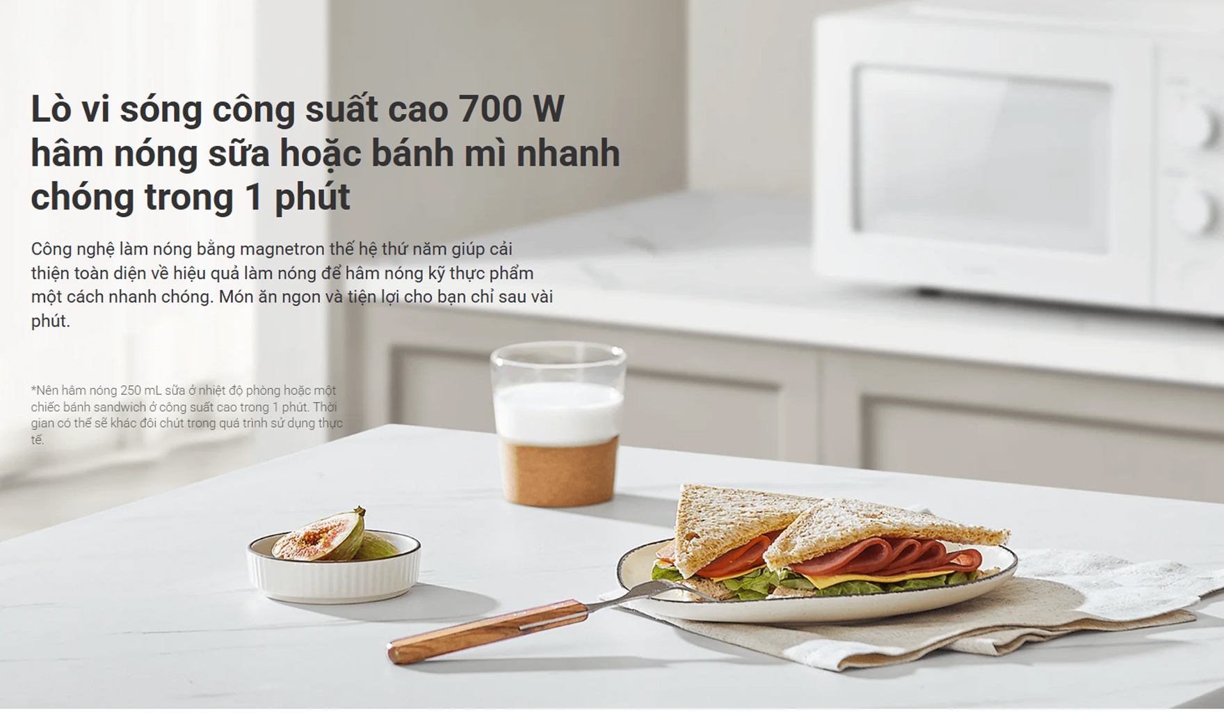 Lò vi sóng Xiaomi 20L Microwave Oven MWB010-2A - Chính hãng 3 Lo vi song Xiaomi 20L Microwave Oven MWB010 2A bigmivn 2