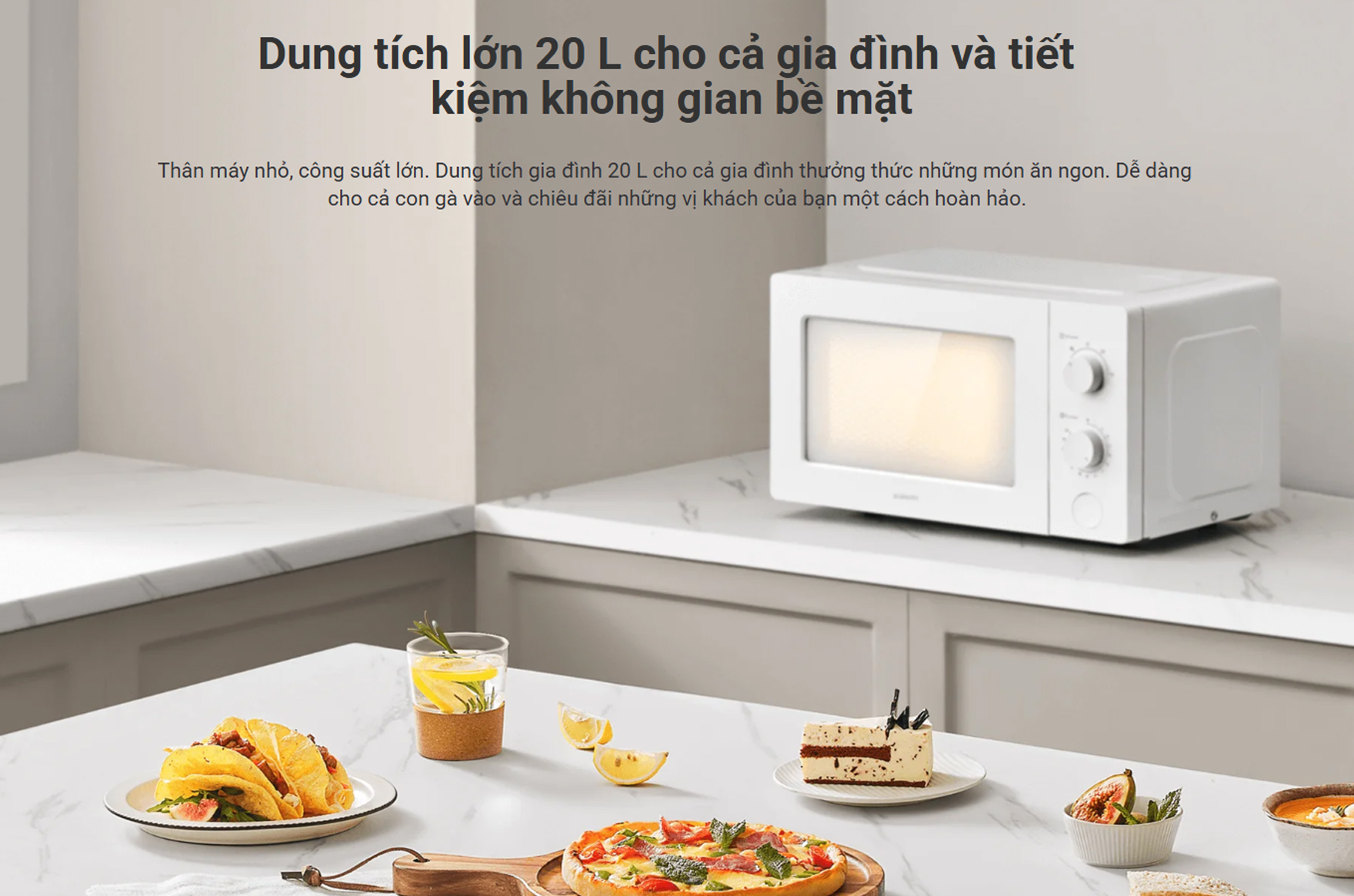 Lò vi sóng Xiaomi 20L Microwave Oven MWB010-2A - Chính hãng 9 Lo vi song Xiaomi 20L Microwave Oven MWB010 2A bigmivn 7