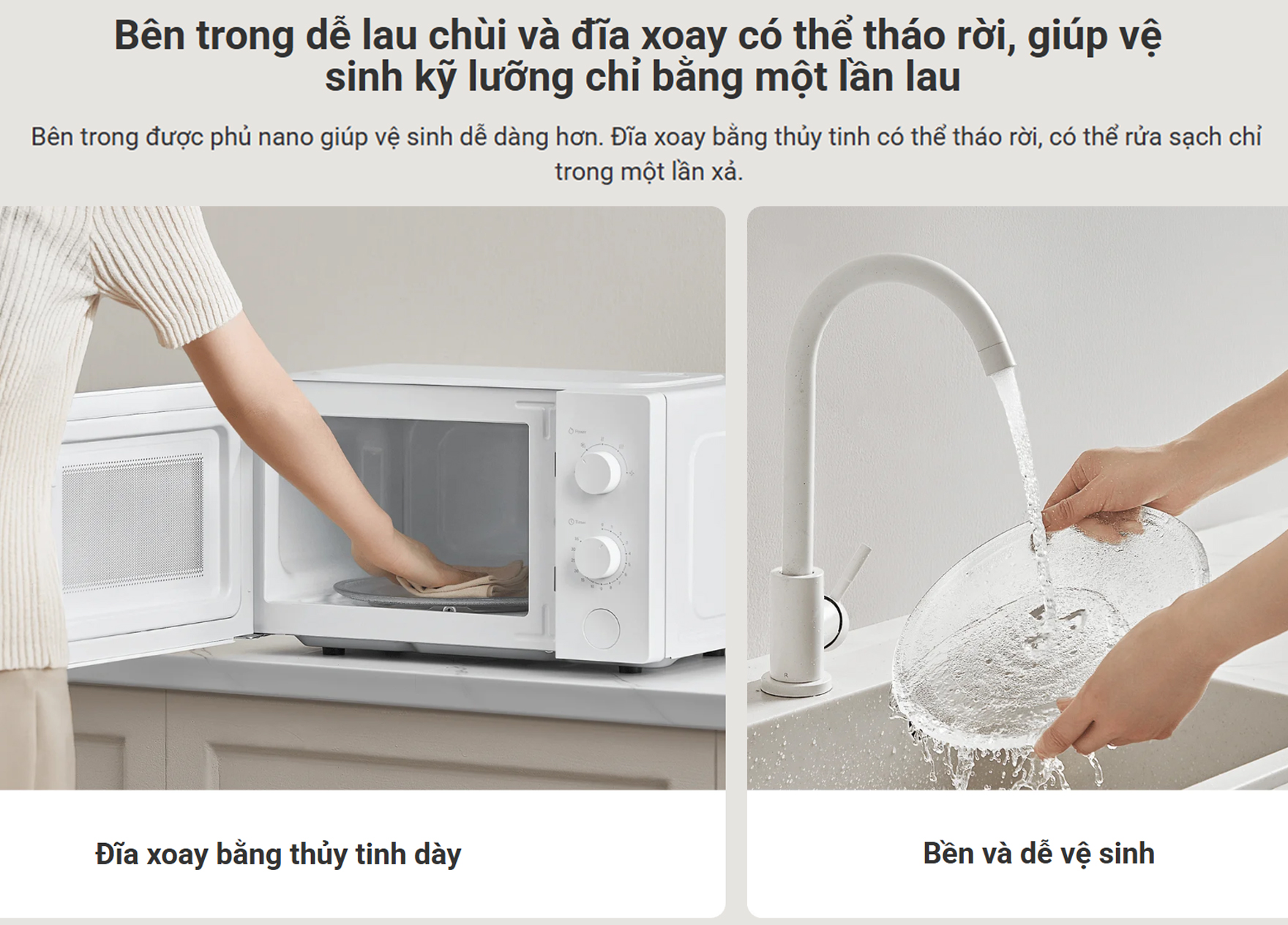 Lò vi sóng Xiaomi 20L Microwave Oven MWB010-2A - Chính hãng 10 Lo vi song Xiaomi 20L Microwave Oven MWB010 2A bigmivn 8