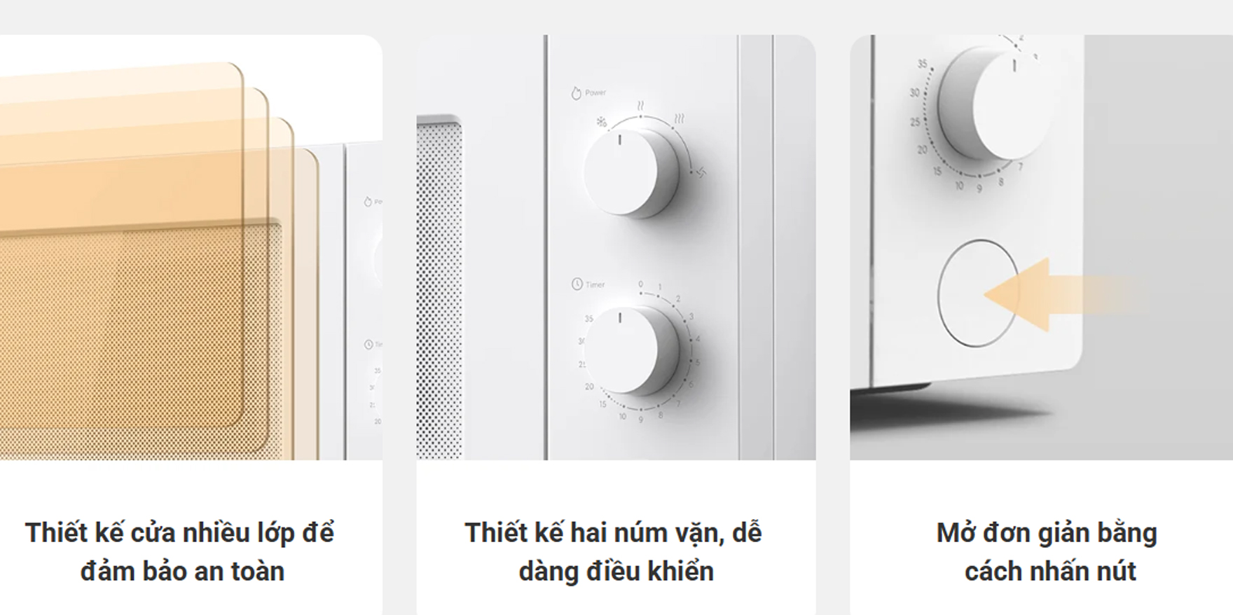 Lò vi sóng Xiaomi 20L Microwave Oven MWB010-2A - Chính hãng 11 Lo vi song Xiaomi 20L Microwave Oven MWB010 2A bigmivn 9