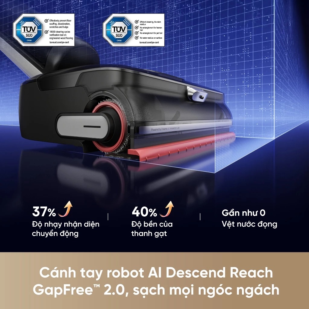 Máy hút bụi lau nhà khô ướt Dreame H15 Pro Foamwash - Chính hãng 10 May hut bui lau nha kho uot Dreame H15 Pro Foamwash 10