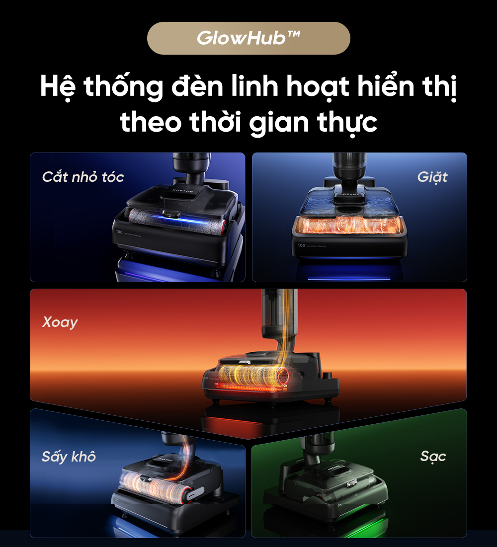 Máy hút bụi lau nhà khô ướt Dreame H15 Pro Foamwash - Chính hãng 18 May hut bui lau nha kho uot Dreame H15 Pro Foamwash bigmivn 13