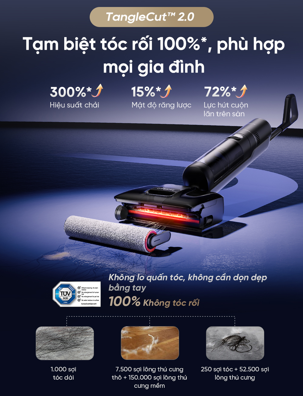 Máy hút bụi lau nhà khô ướt Dreame H15 Pro Foamwash - Chính hãng 11 May hut bui lau nha kho uot Dreame H15 Pro Foamwash bigmivn 14