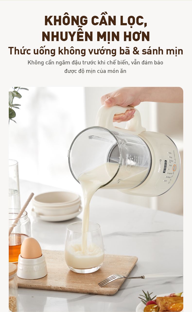 Máy làm sữa hạt Joyoung JSM-135 dung tích 1.2L | Công suất 400W - Chính hãng 7 May lam sua hat Joyoung JSM 135 dung tich 1.2L bigmivn 5