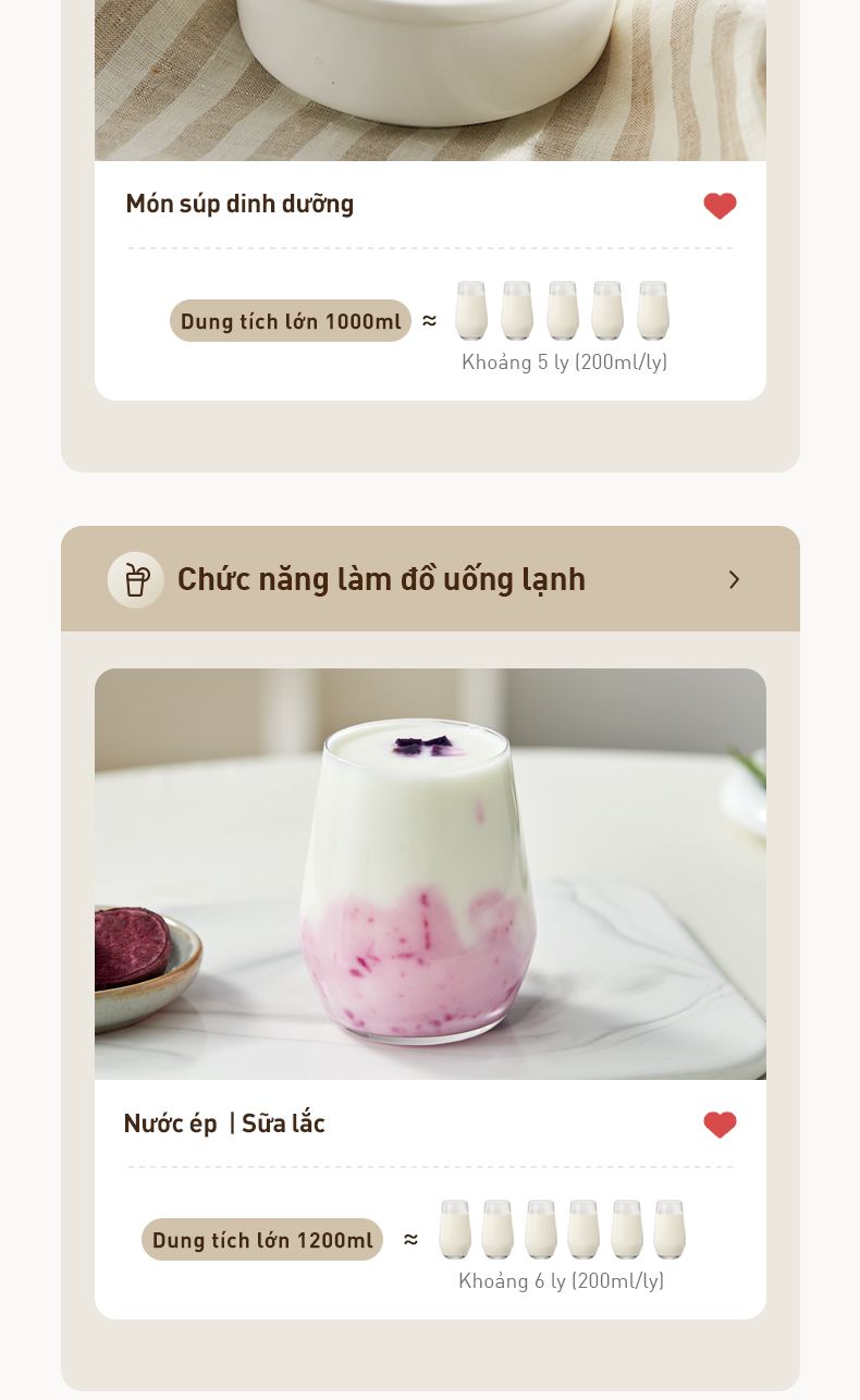 Máy làm sữa hạt Joyoung JSM-135 dung tích 1.2L | Công suất 400W - Chính hãng 9 May lam sua hat Joyoung JSM 135 dung tich 1.2L bigmivn 7