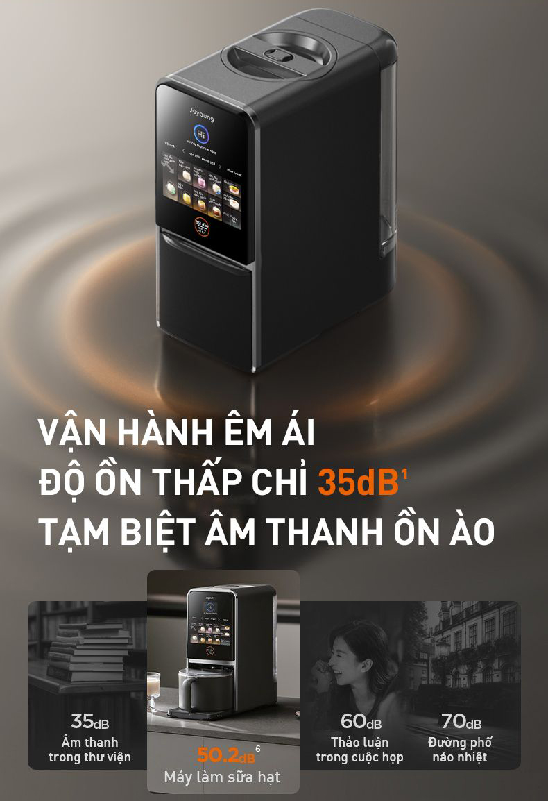 Máy làm sữa hạt tự động làm sạch Joyoung JSCB-K7 PRO | Dung tích 1200ml/700ml | Công suất 1200W/300W 6 May lam sua hat tu dong lam sach Joyoung JSCB K7 PRO bigmivn 8