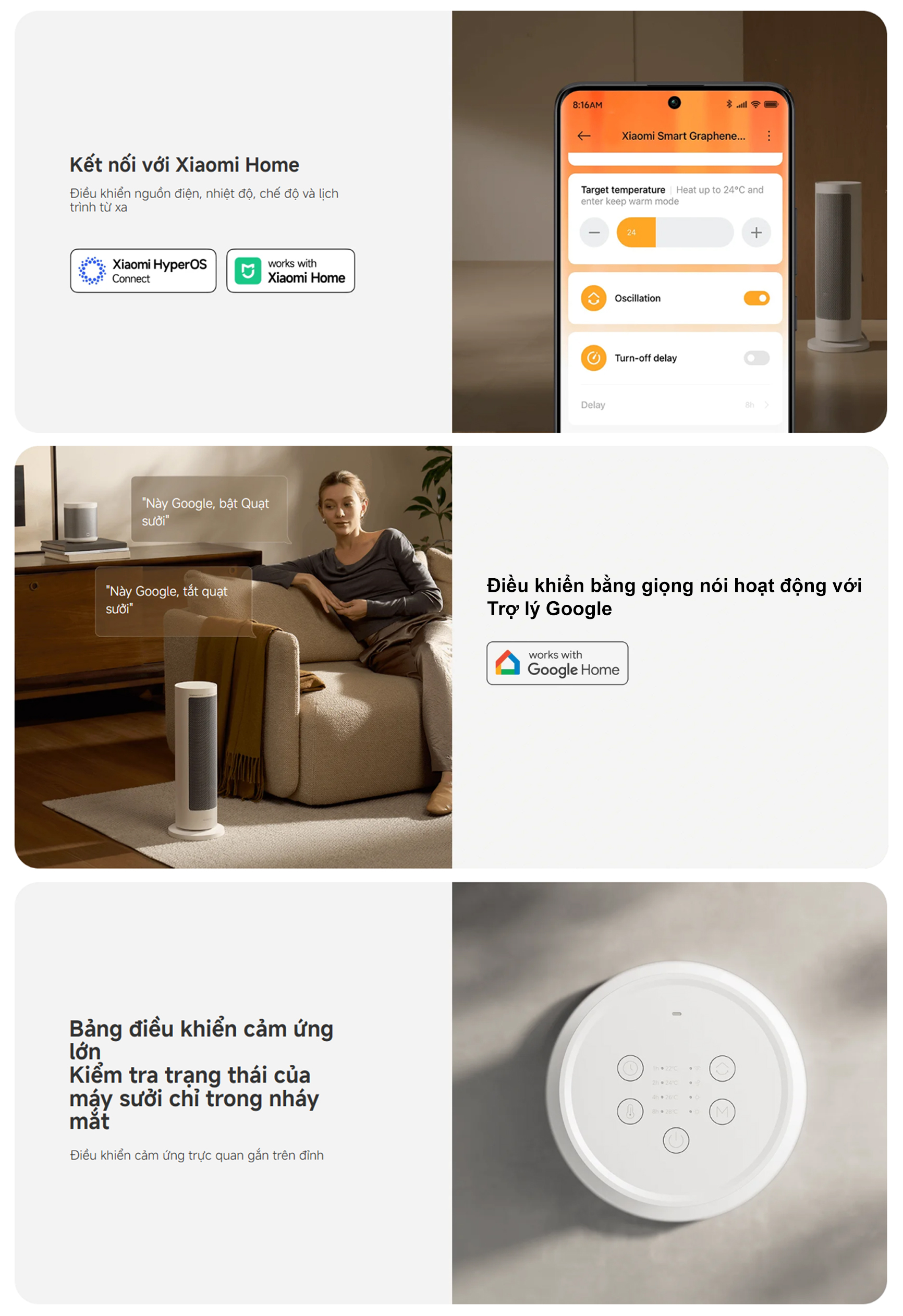 May suoi thong minh Xiaomi Smart Graphene Heater LSNFJ04ZMEU bigmivn 7