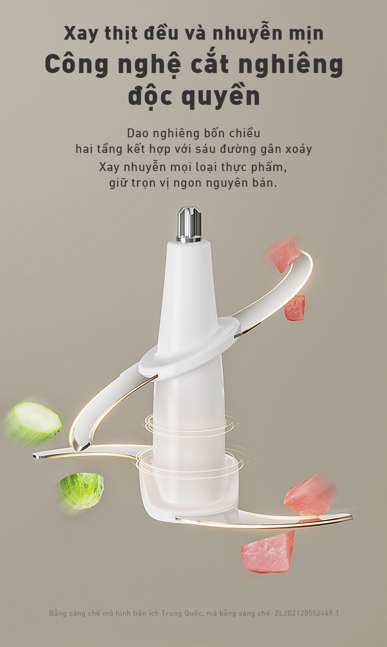 Máy xay thực phẩm Joyoung JFC-305 | Dung tích 1.8L | Công suất 300W - Chính hãng 5 May xay thuc pham Joyoung JFC 305 bigmivn 3