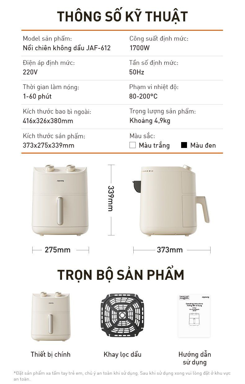 Noi chien khong dau 6L Joyoung JAF 612 Cong suat 1700W bigmivn 13