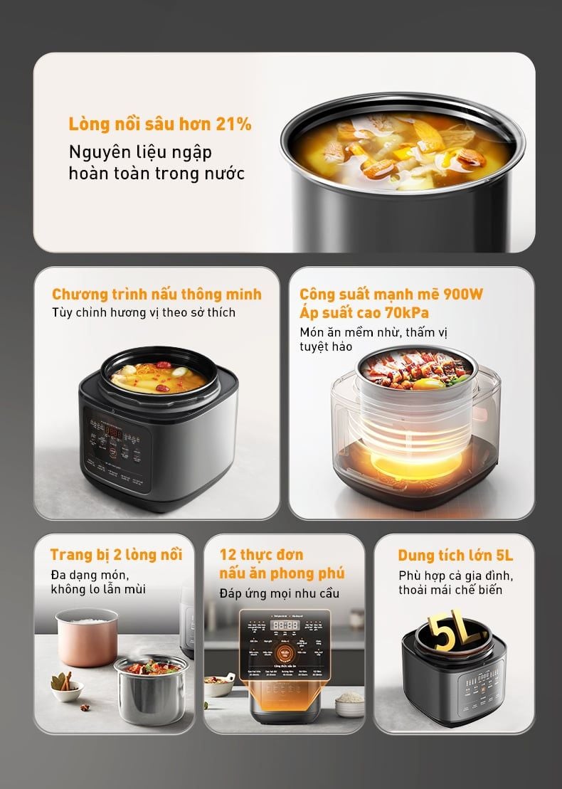 Noi com ap suat da nang Joyoung JHPC 5100 5L 1.8L nau com bigmivn 1