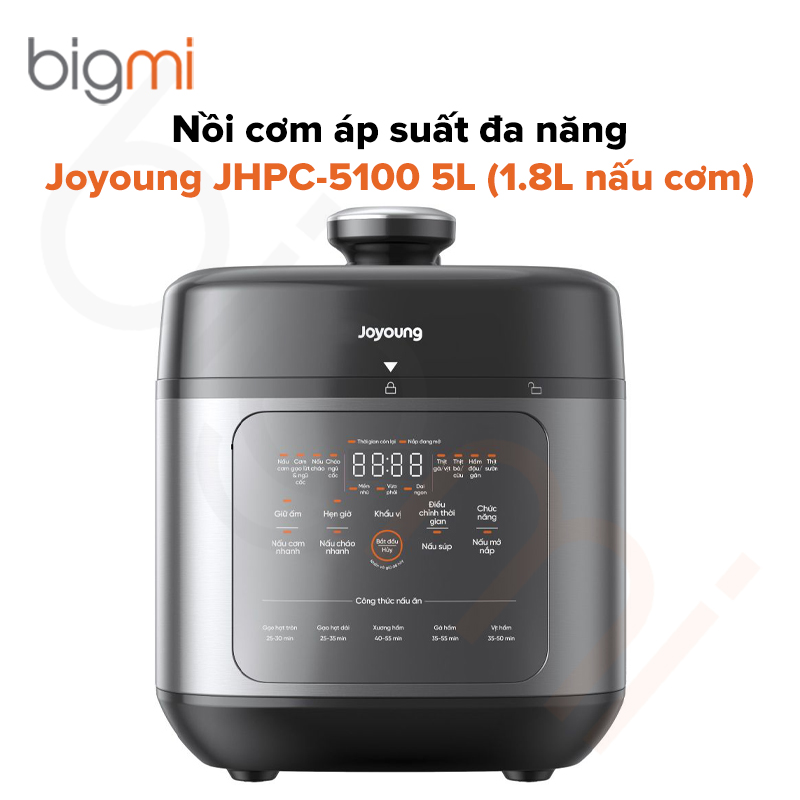 Nồi cơm áp suất đa năng Joyoung JHPC-5100 5L (1.8L nấu cơm)