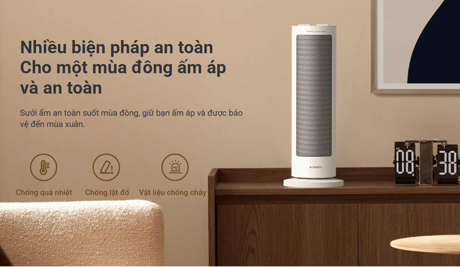 Quat suoi gom PTC Xiaomi Fan Heater EU 2000W LSNFJ03ZMEU bigmivn 9