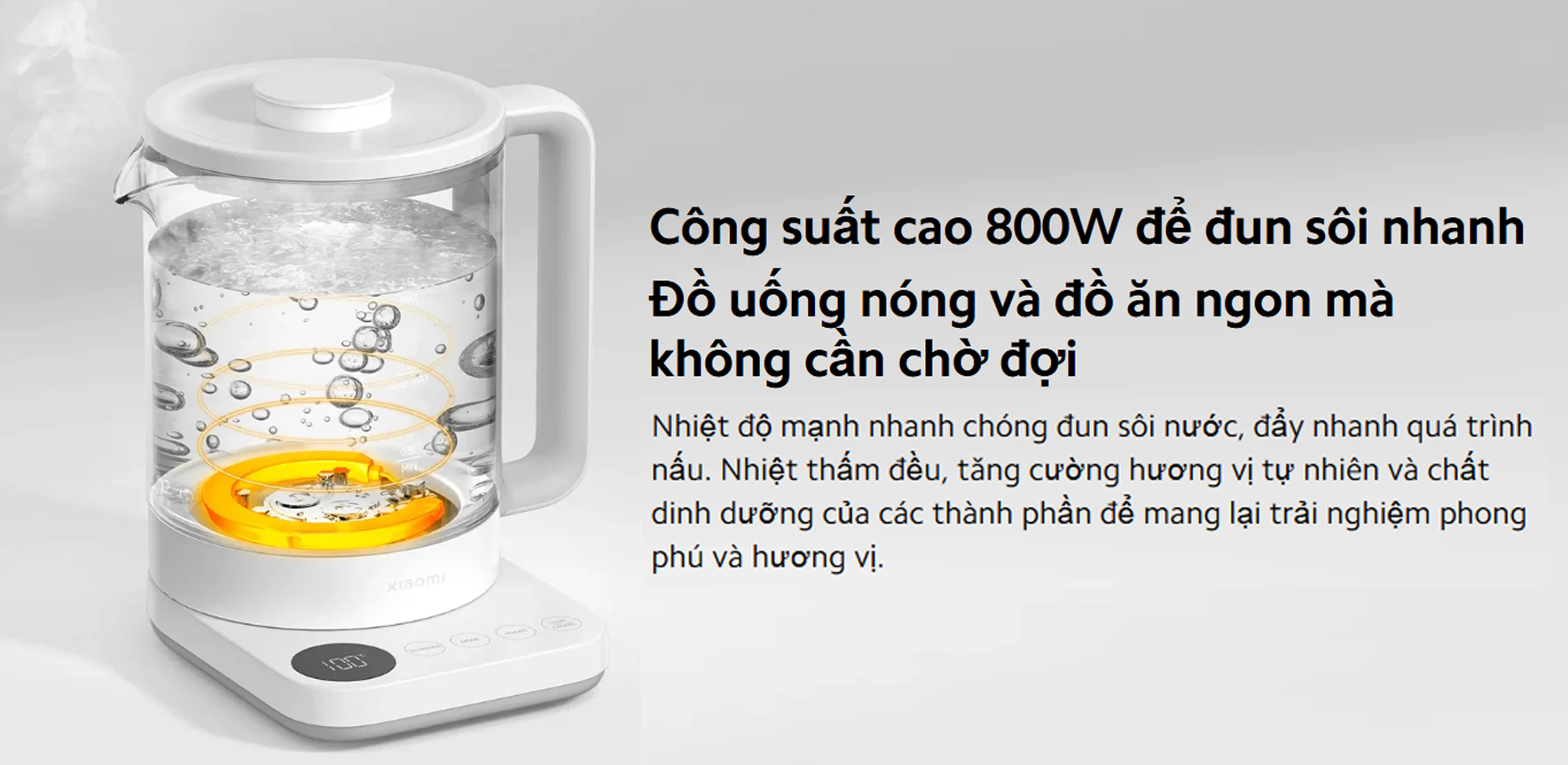 Ấm đun nước đa năng Xiaomi Multifunctional Kettle 1.5L EU - Chính hãng 10 Xiaomi Multifunctional Kettle 1.5L bigmivn 5