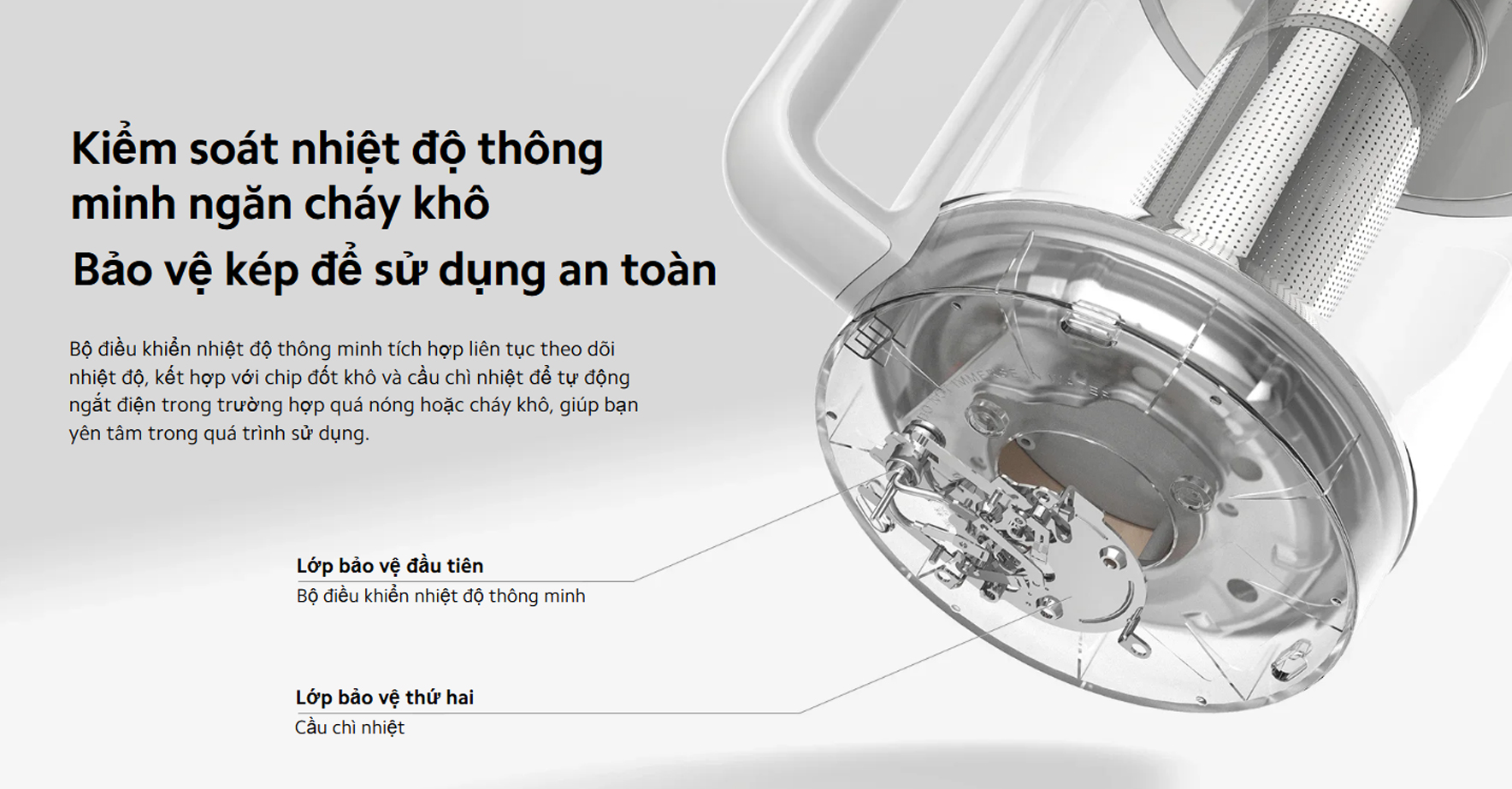 Ấm đun nước đa năng Xiaomi Multifunctional Kettle 1.5L EU - Chính hãng 11 Xiaomi Multifunctional Kettle 1.5L bigmivn 6