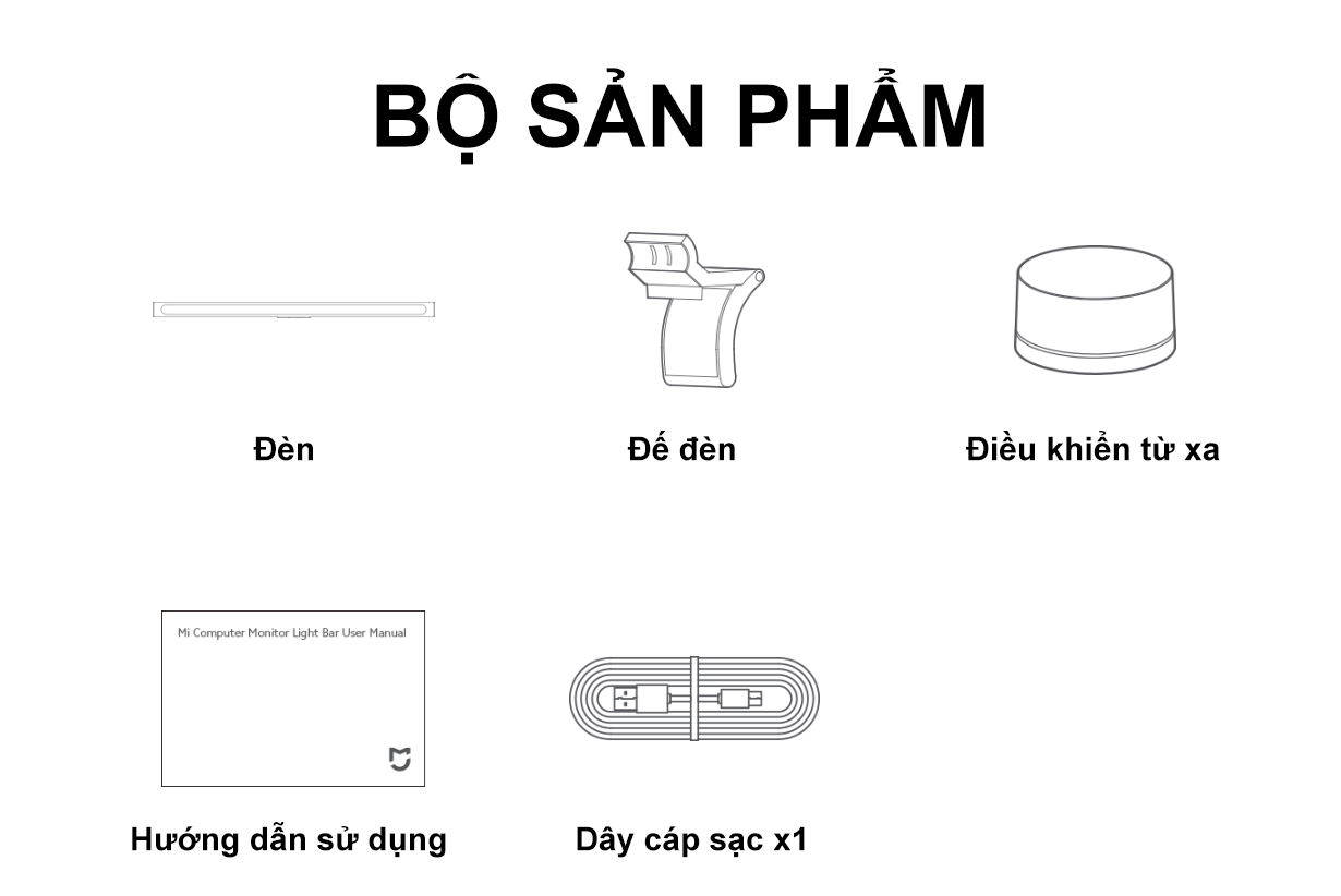 bo san pham Den thanh may tinh Xiaomi Mi Computer Monitor Light Bar BHR4838GL bigmivn