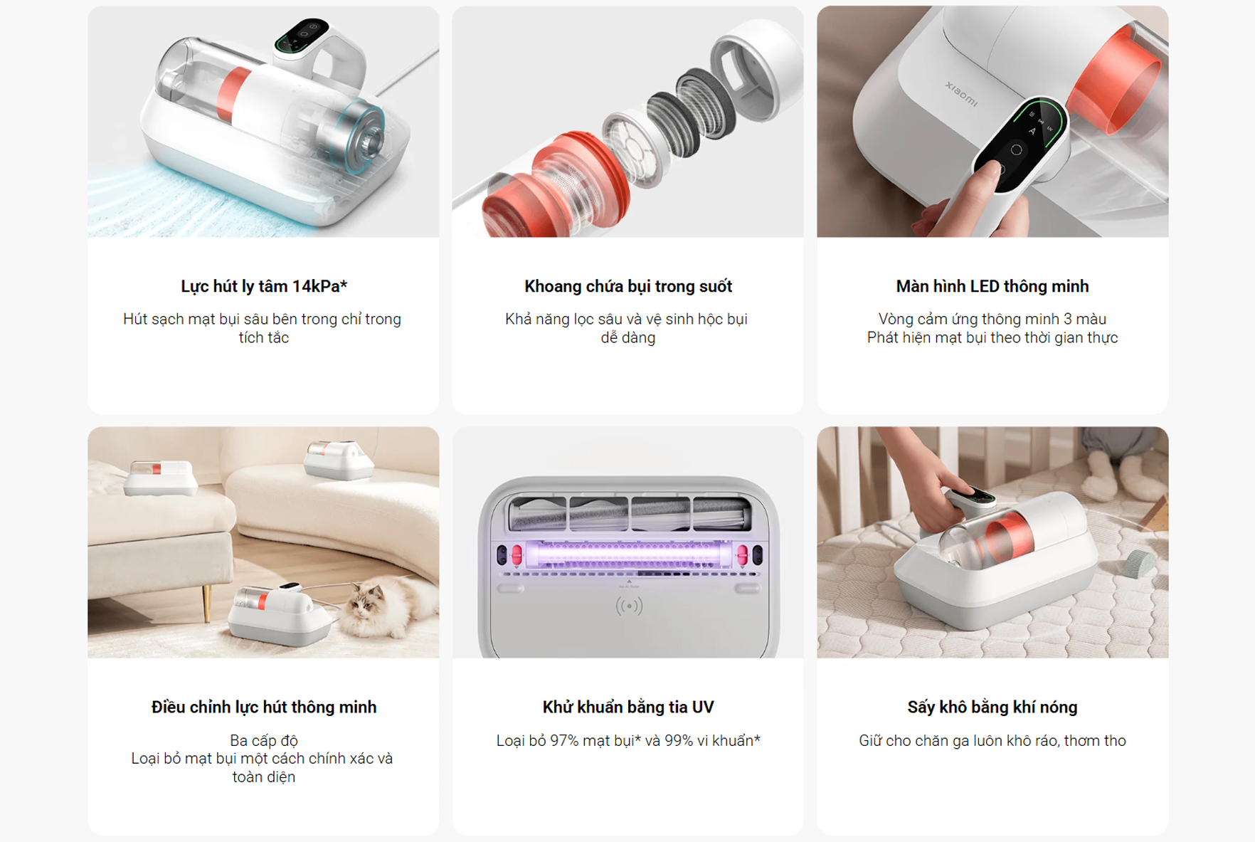 May hut bui giuong nem Xiaomi Dust Mite Vacuum Cleaner Pro bigmivn 1