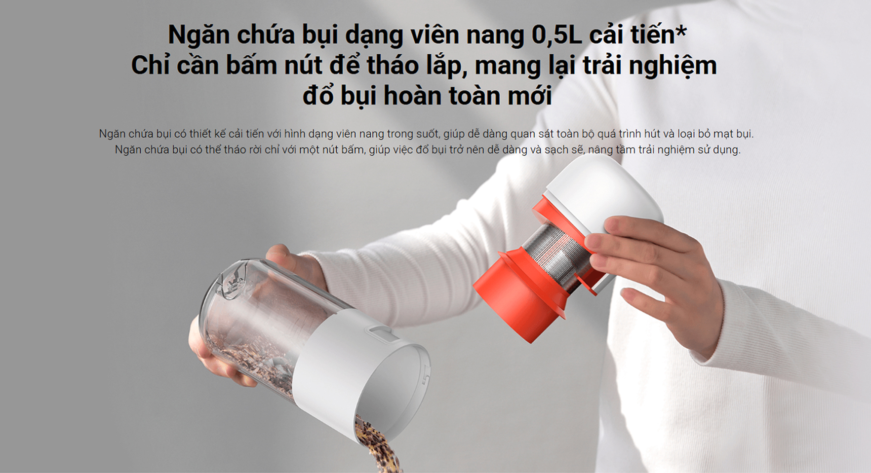 May hut bui giuong nem Xiaomi Dust Mite Vacuum Cleaner Pro bigmivn 10