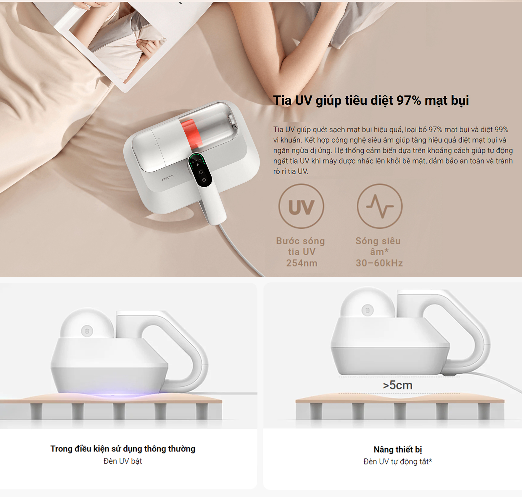 May hut bui giuong nem Xiaomi Dust Mite Vacuum Cleaner Pro bigmivn 5