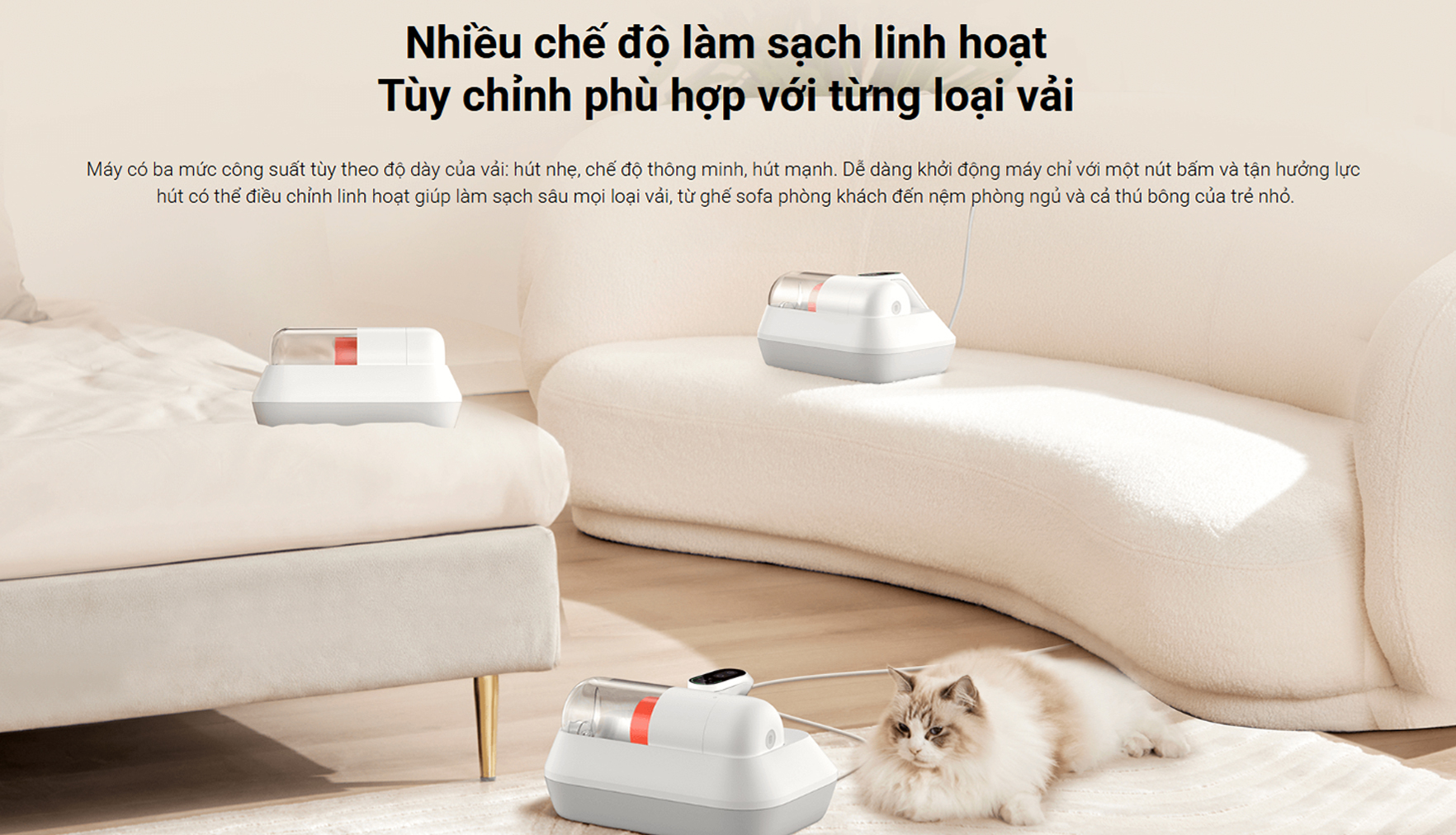 May hut bui giuong nem Xiaomi Dust Mite Vacuum Cleaner Pro bigmivn 9
