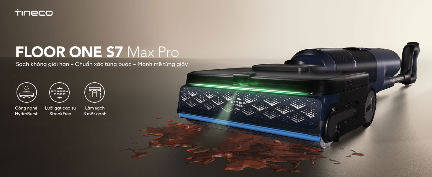 May hut bui lau nha Tineco Floor One S7 Max Pro bigmivn