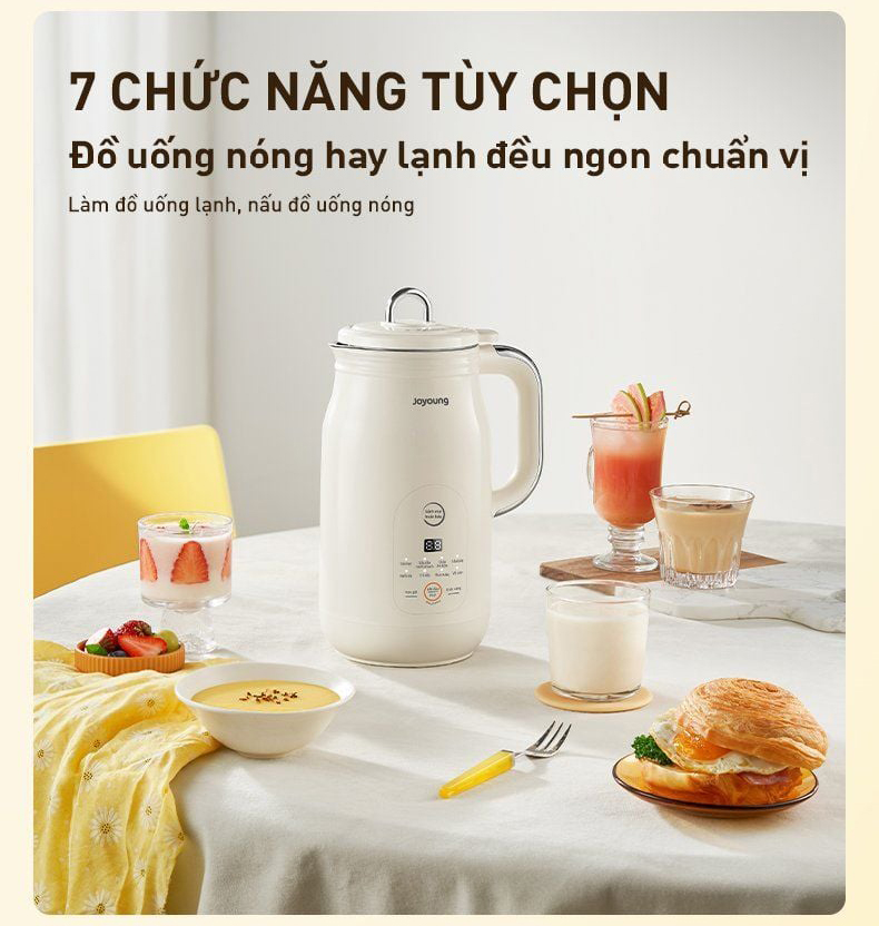 Máy nấu sữa hạt đa năng Joyoung JSM-125 | Dung tích 0.3L/0.8L | Công suất 500W/150W - Chính hãng 9 May nau sua hat da nang Joyoung JSM 125 bigmivn 5