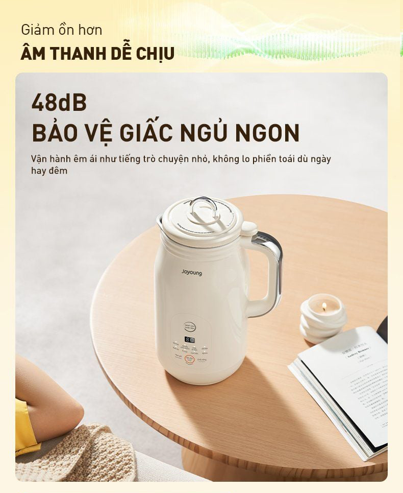 Máy nấu sữa hạt đa năng Joyoung JSM-125 | Dung tích 0.3L/0.8L | Công suất 500W/150W - Chính hãng 7 May nau sua hat da nang Joyoung JSM 125 bigmivn 7