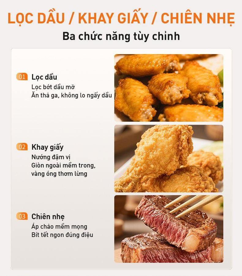 Nồi chiên không dầu Joyoung JAF-579 - Dung tích 6L | Công suất 2100W - Chính hãng 11 Noi chien khong dau Joyoung JAF 579 bigmivn 12