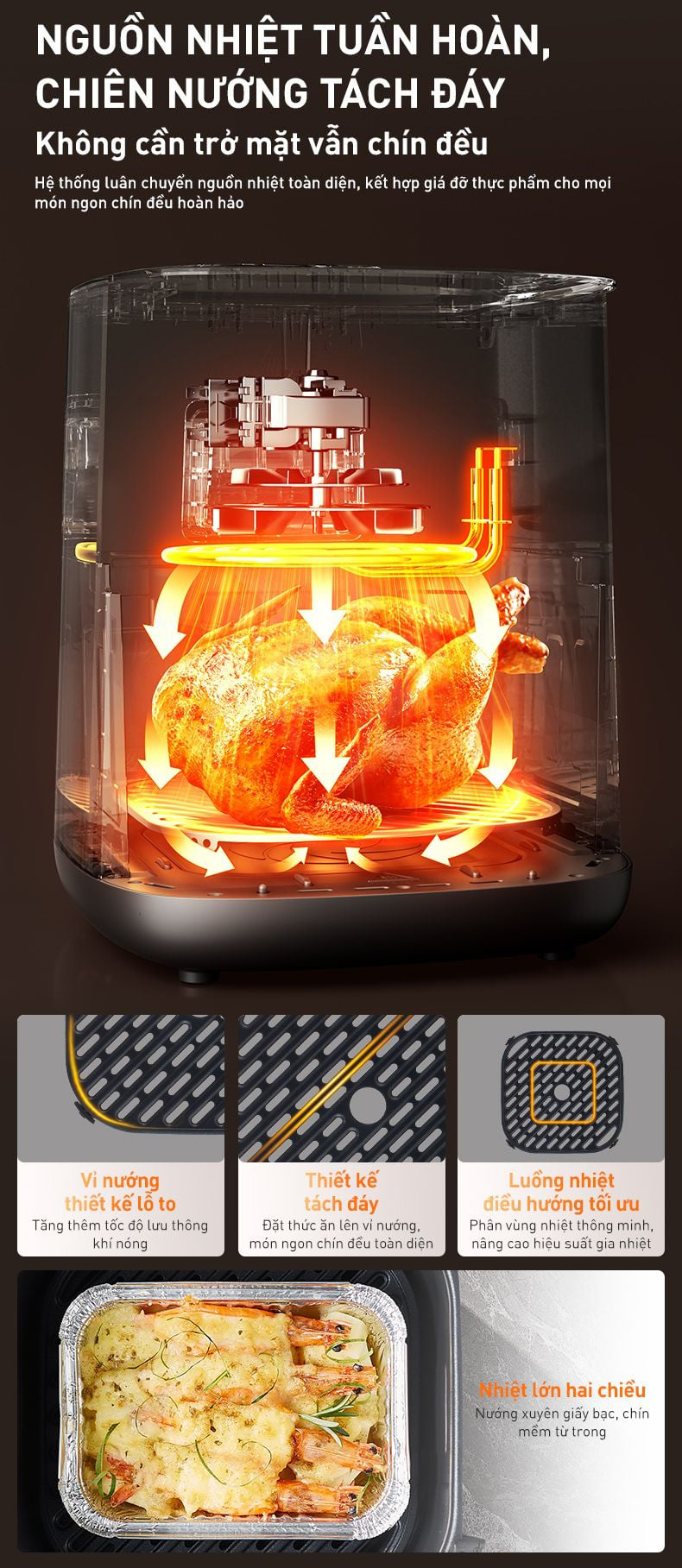 Nồi chiên không dầu Joyoung JAF-579 - Dung tích 6L | Công suất 2100W - Chính hãng 6 Noi chien khong dau Joyoung JAF 579 bigmivn 6
