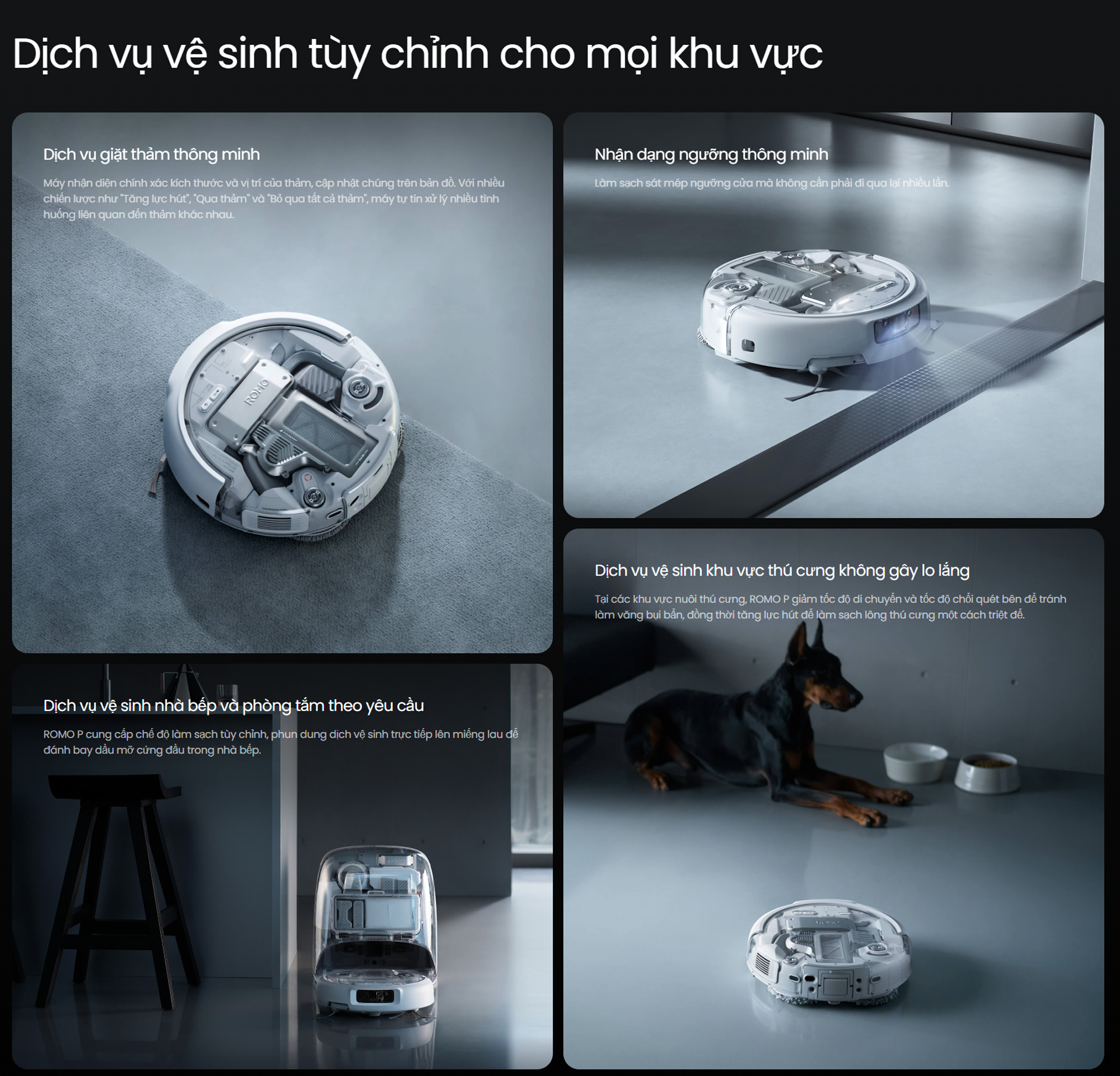 Robot hút bụi lau nhà DJI ROMO P - Chính Hãng 19 Robot hut bui lau nha DJI ROMO P bigmivn 16