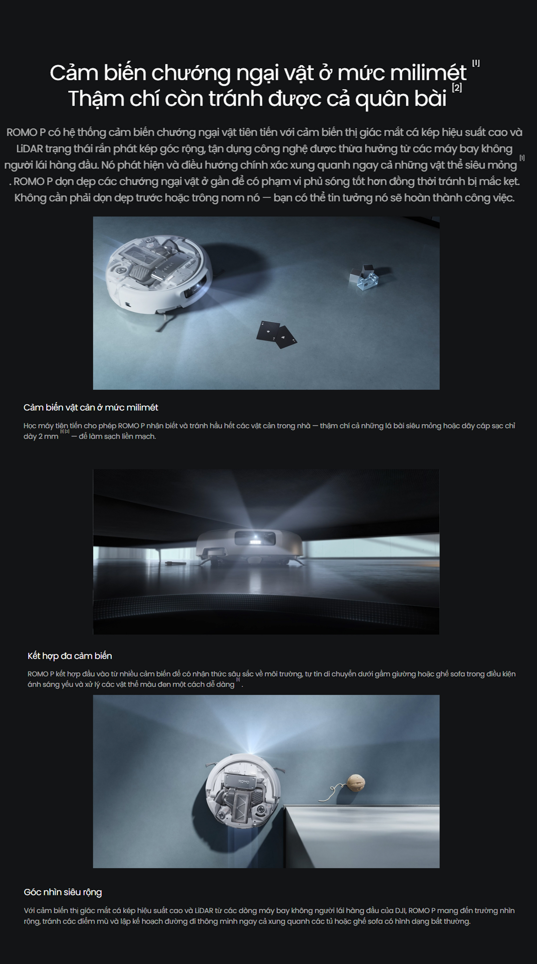 Robot hút bụi lau nhà DJI ROMO P - Chính Hãng 5 Robot hut bui lau nha DJI ROMO P bigmivn 3