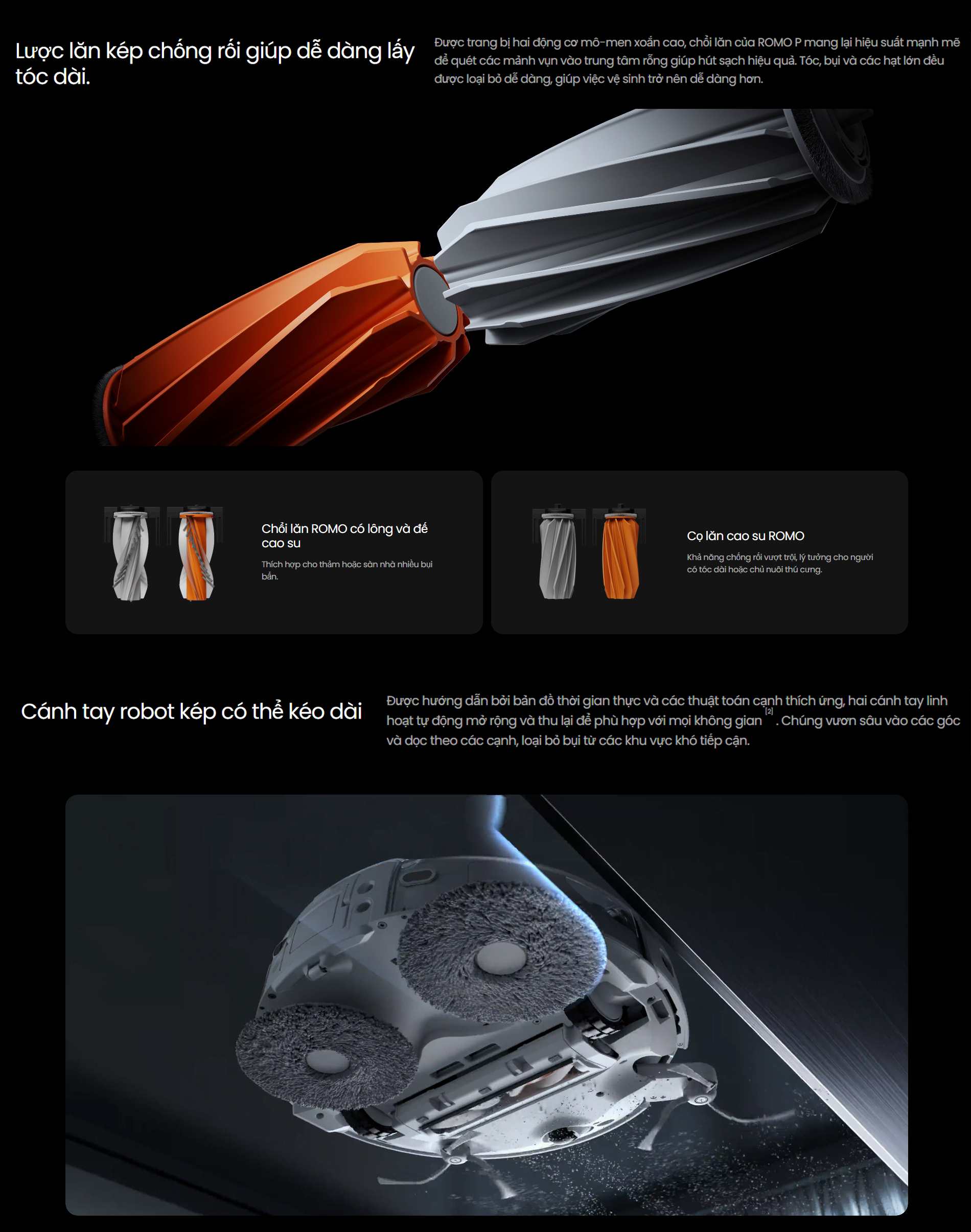 Robot hút bụi lau nhà DJI ROMO P - Chính Hãng 8 Robot hut bui lau nha DJI ROMO P bigmivn 6