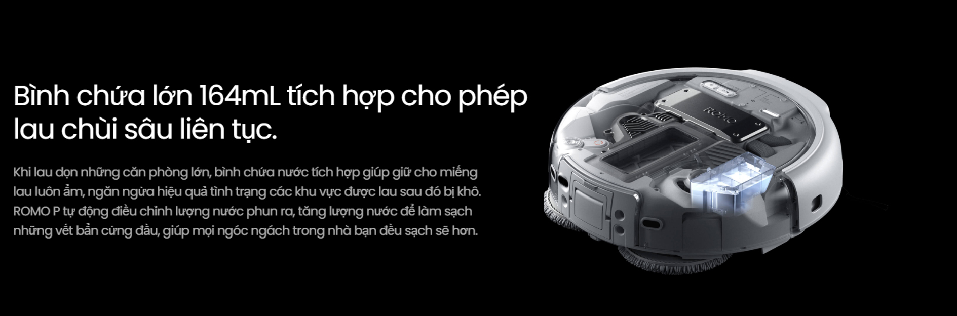 Robot hút bụi lau nhà DJI ROMO P - Chính Hãng 10 Robot hut bui lau nha DJI ROMO P bigmivn 8