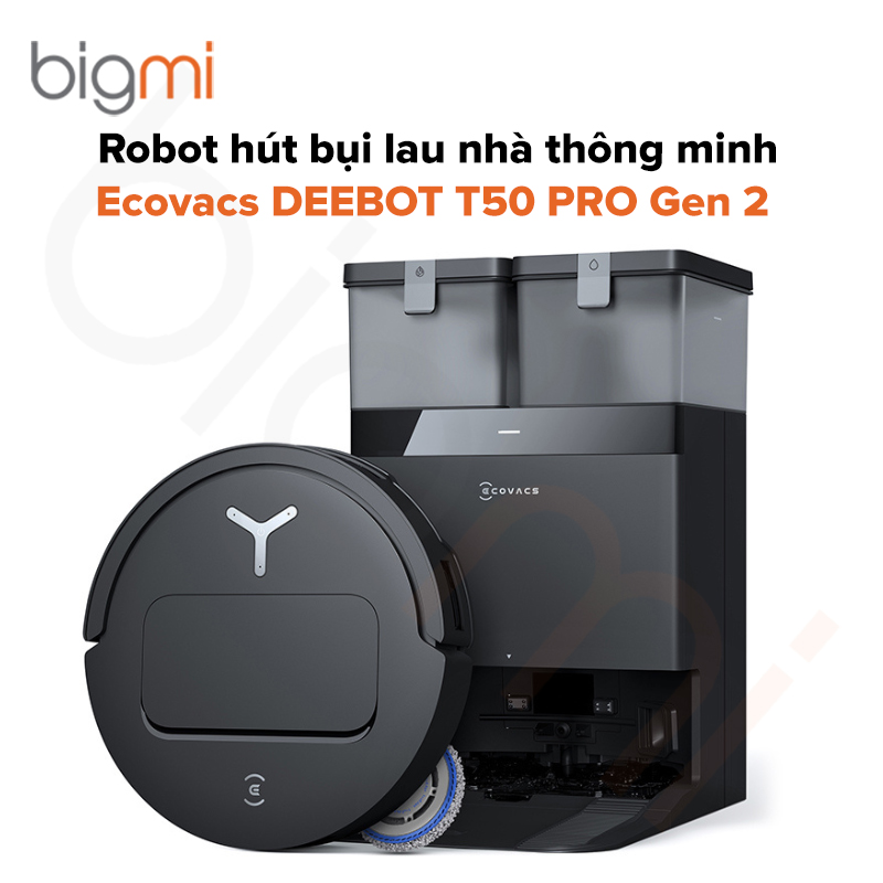 Robot hút bụi lau nhà Ecovacs Deebot T50 Pro Gen 2