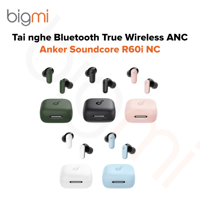 Tai nghe Bluetooth ANC Anker Soundcore R50i NC 5 màu sắc trẻ trung