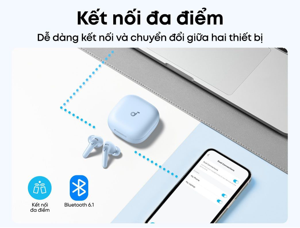 Tai nghe Bluetooth ANC Anker Soundcore R60i NC bigmivn 12