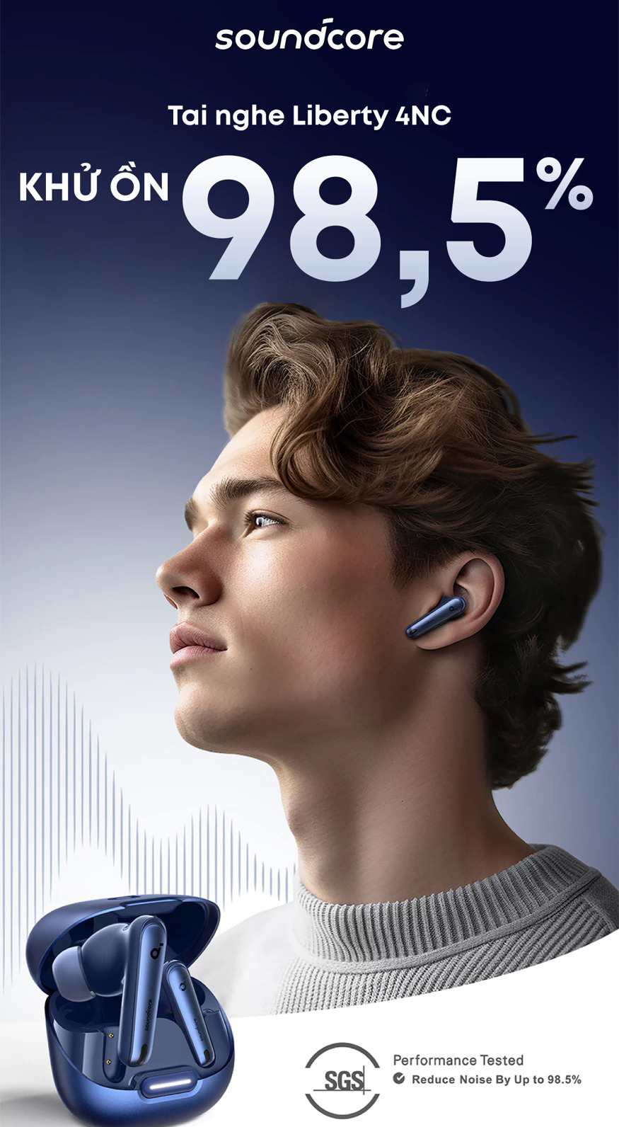 Tai nghe Bluetooth Anker Soundcore Liberty 4 NC bigmivn