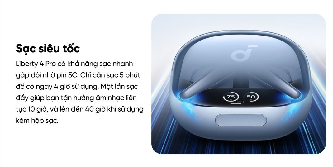 Tai nghe Bluetooth Anker Soundcore Liberty 4 Pro bigmivn 5