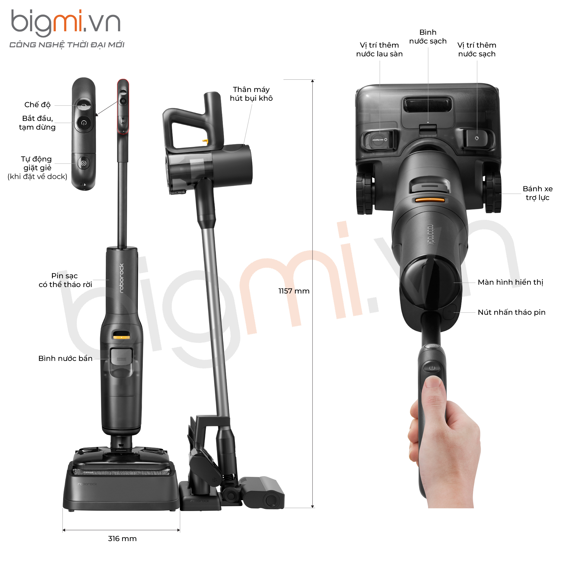 HDSD Roborock F25 ACE Combo