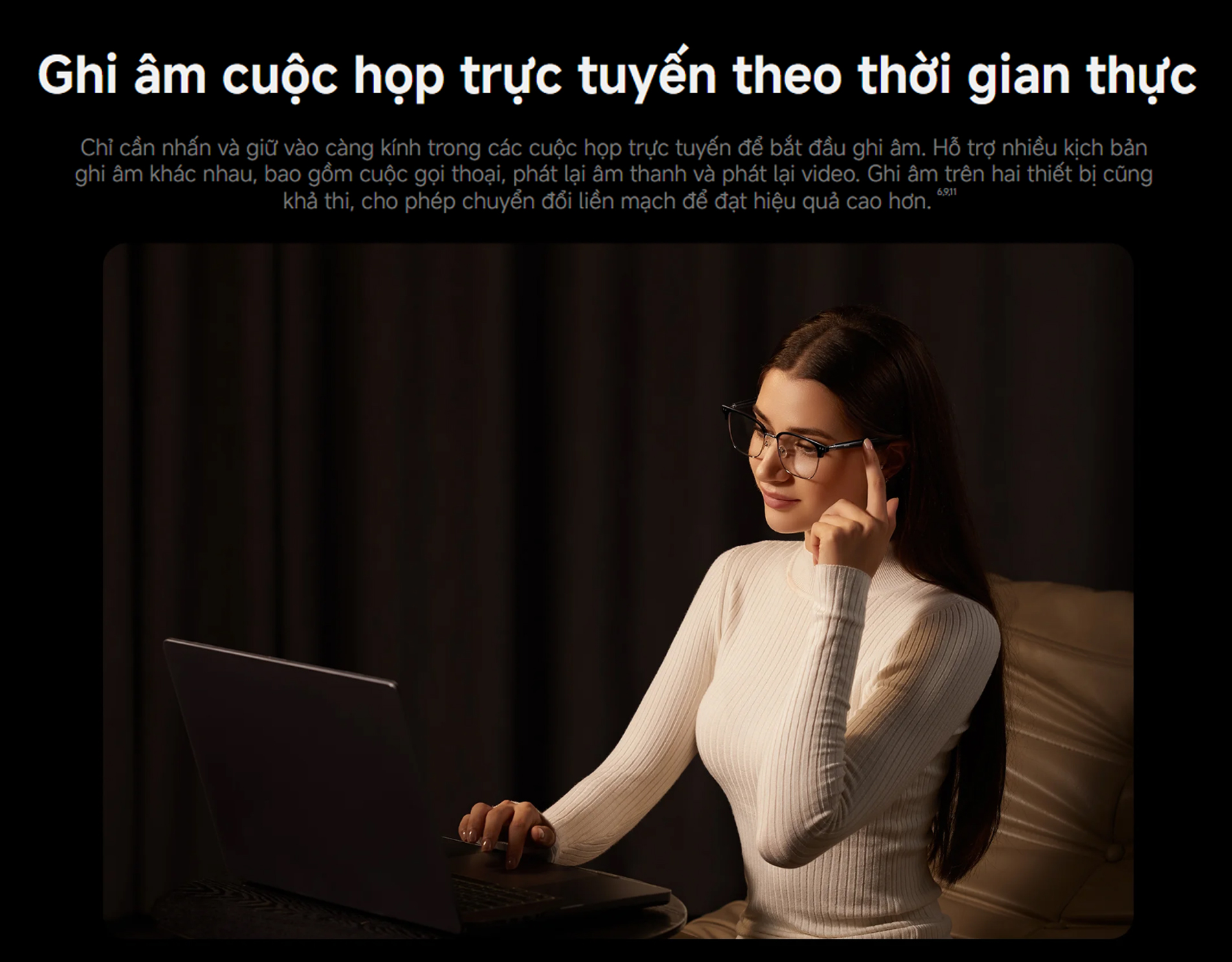 Kinh am thanh thong minh Mijia Smart Audio Glasses bigmivn 4