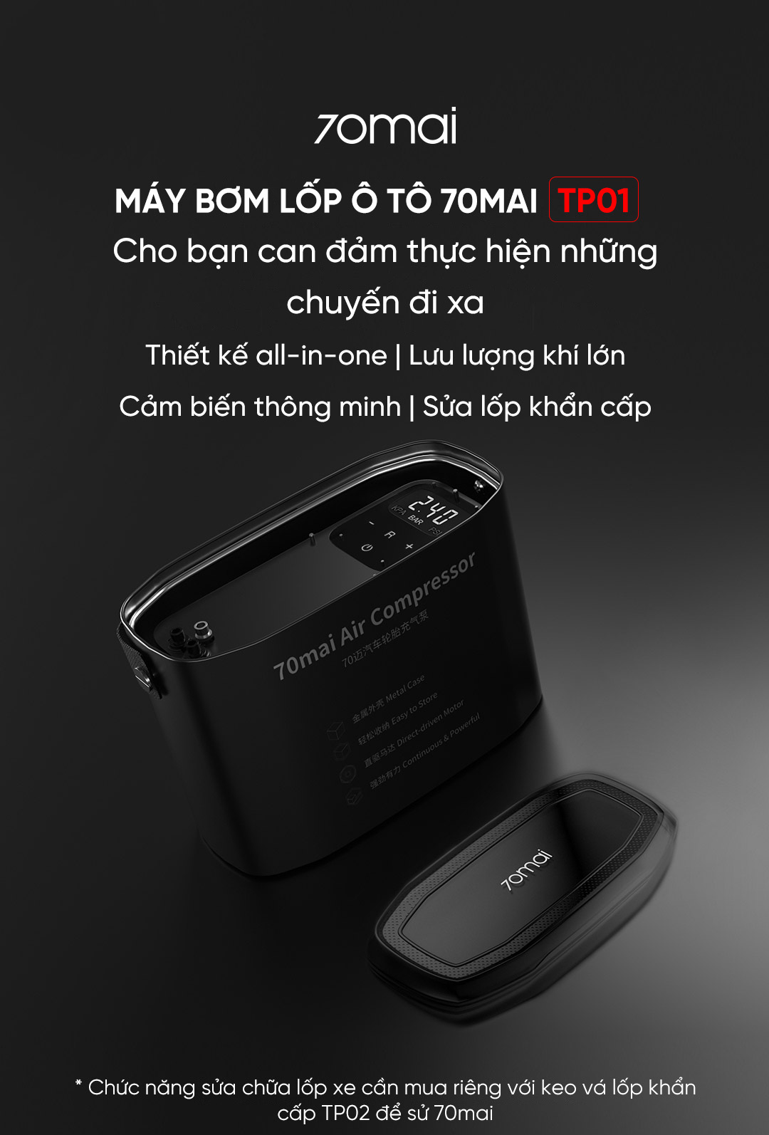 May bom lop o to Xiaomi 70mai Midrive TP01 bigmivn