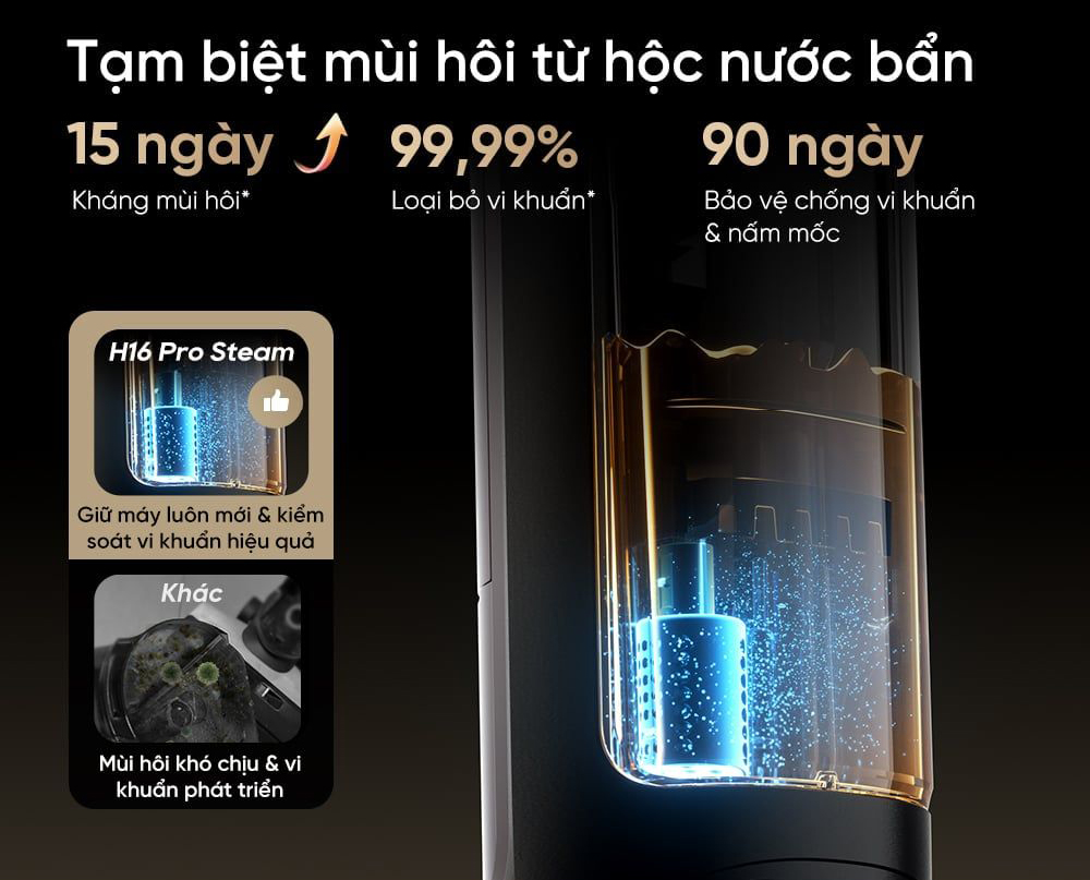 May hut bui lau nha Dreame H16 Pro Steam bigmivn 17