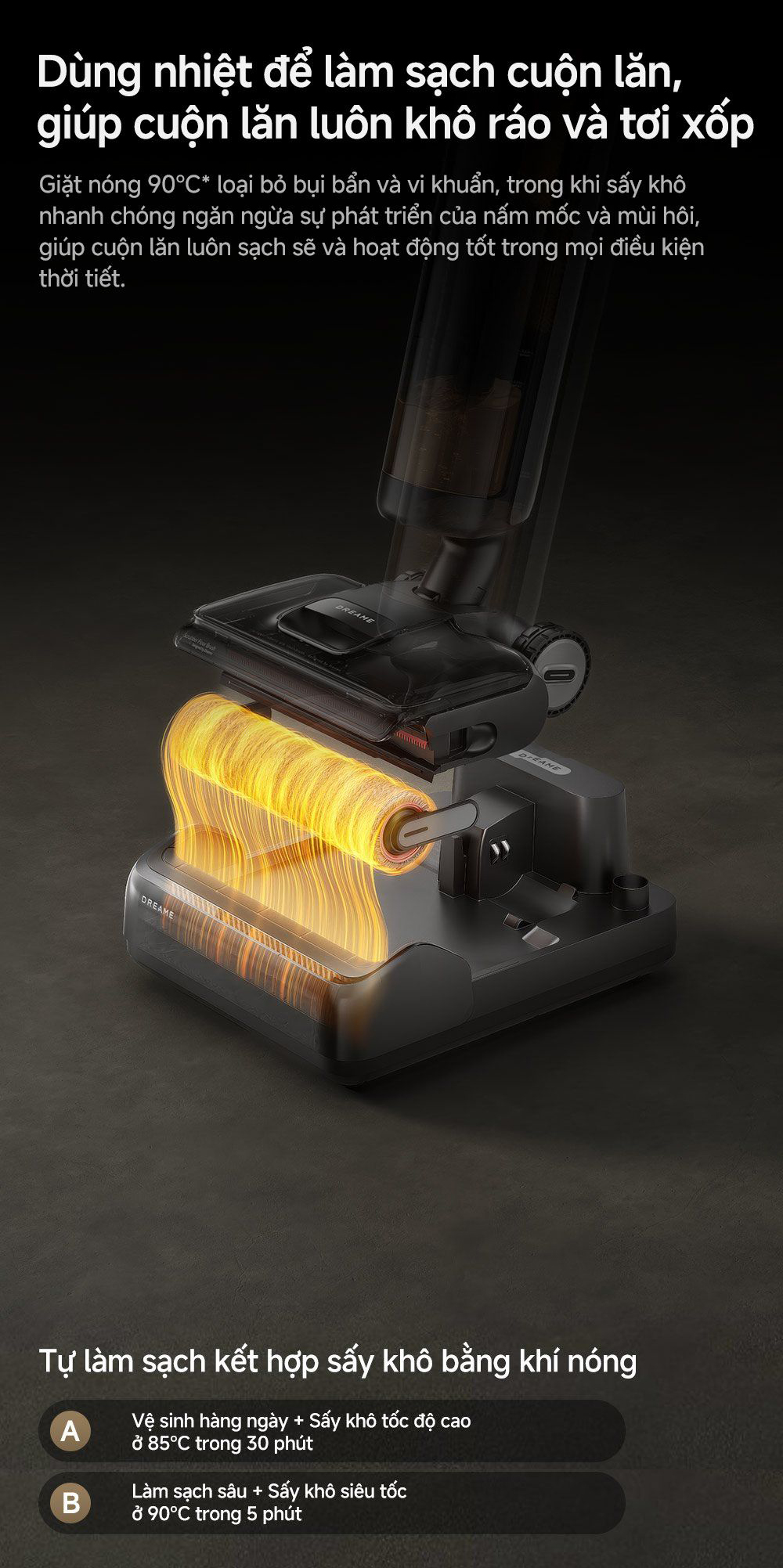 May hut bui lau nha kho uot Dreame H13 Flexreach 8 1