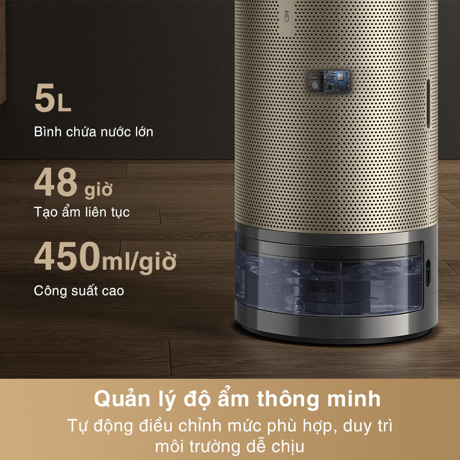 Máy lọc không khí Dreame AirPursue PM30 tích hợp tạo ẩm không sương - Chính hãng 7 May loc khong khi Dreame AirPursue PM30 bigmivn 12