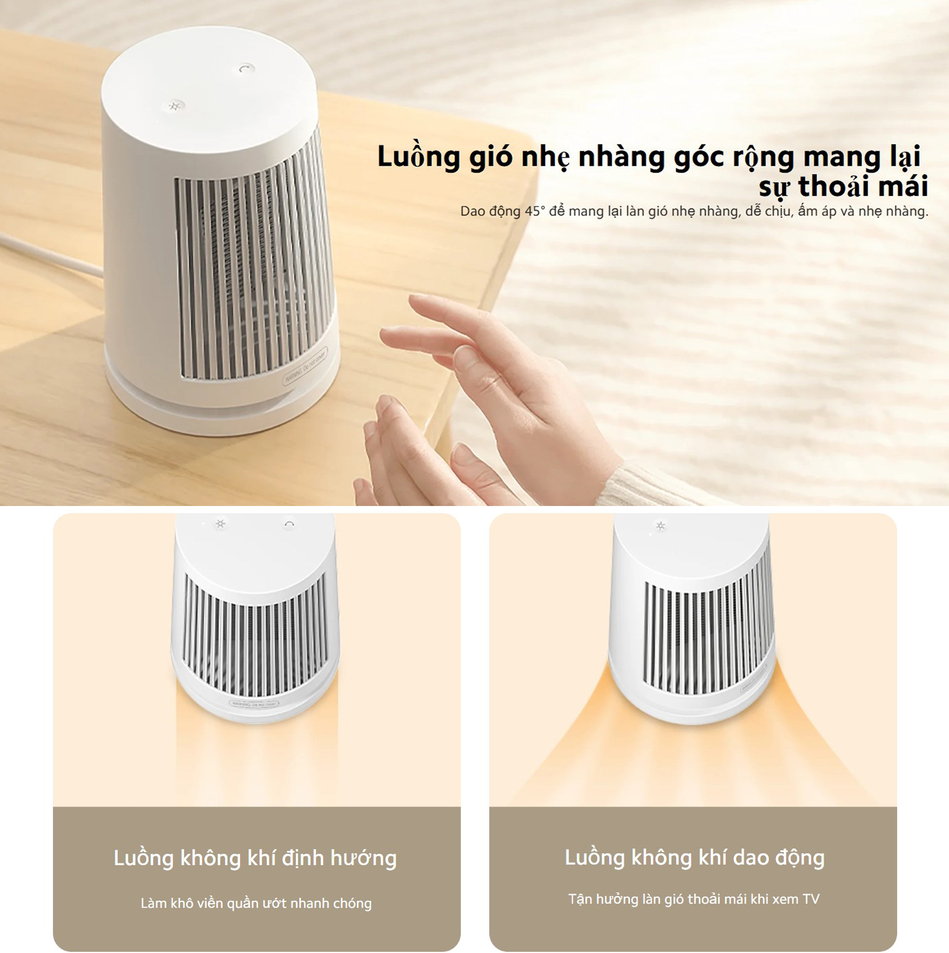 Quat suoi de ban Xiaomi Desktop Heater BHR8940EU bigmivn 3