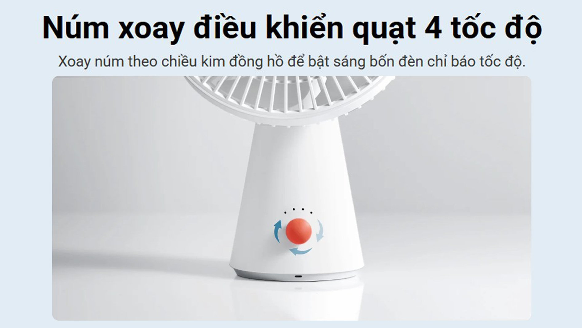 Quat tich dien mini Xiaomi Rechargeable Mini Fan bigmivn 10