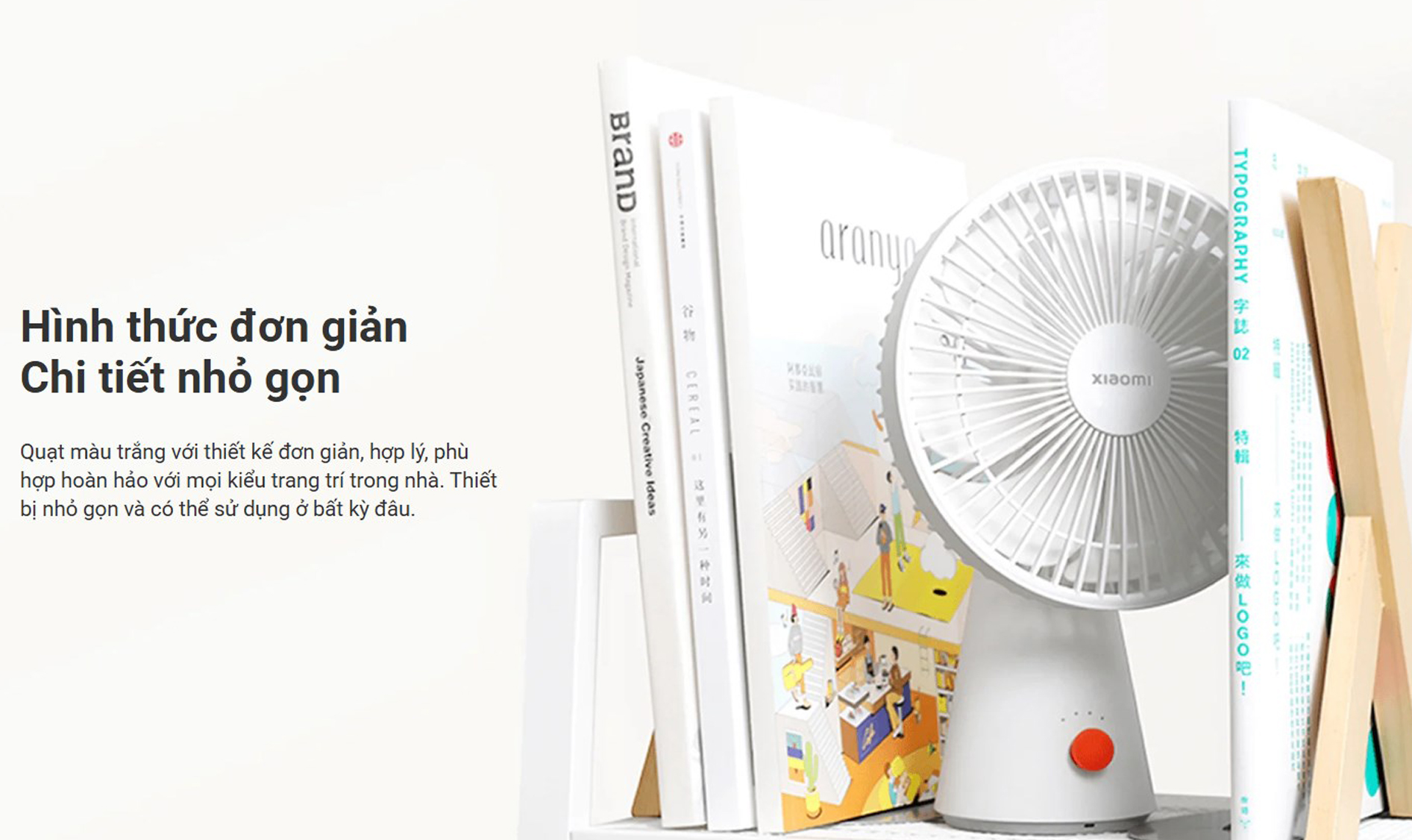 Quat tich dien mini Xiaomi Rechargeable Mini Fan bigmivn 11