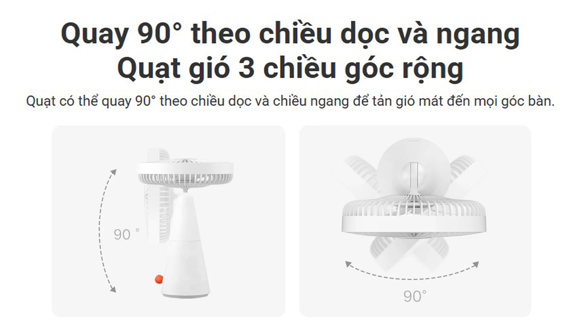 Quat tich dien mini Xiaomi Rechargeable Mini Fan bigmivn 9