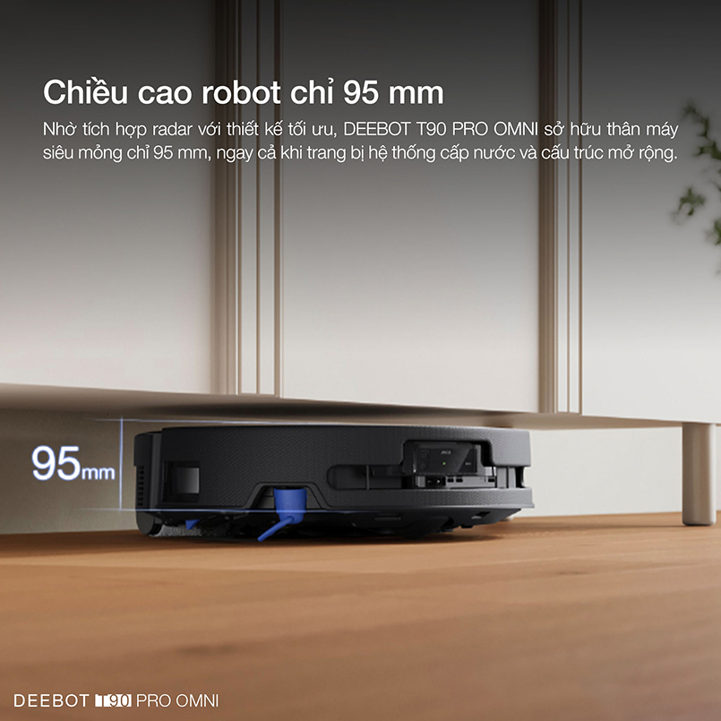 Robot hút bụi lau nhà Ecovacs Deebot T90 Pro Omni - Chính hãng Quốc Tế 15 Robot hut bui lau nha Ecovacs Deebot T90 Pro Omni bigmivn 10