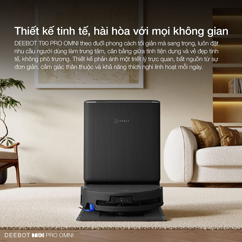 Robot hút bụi lau nhà Ecovacs Deebot T90 Pro Omni - Chính hãng Quốc Tế 16 Robot hut bui lau nha Ecovacs Deebot T90 Pro Omni bigmivn 11